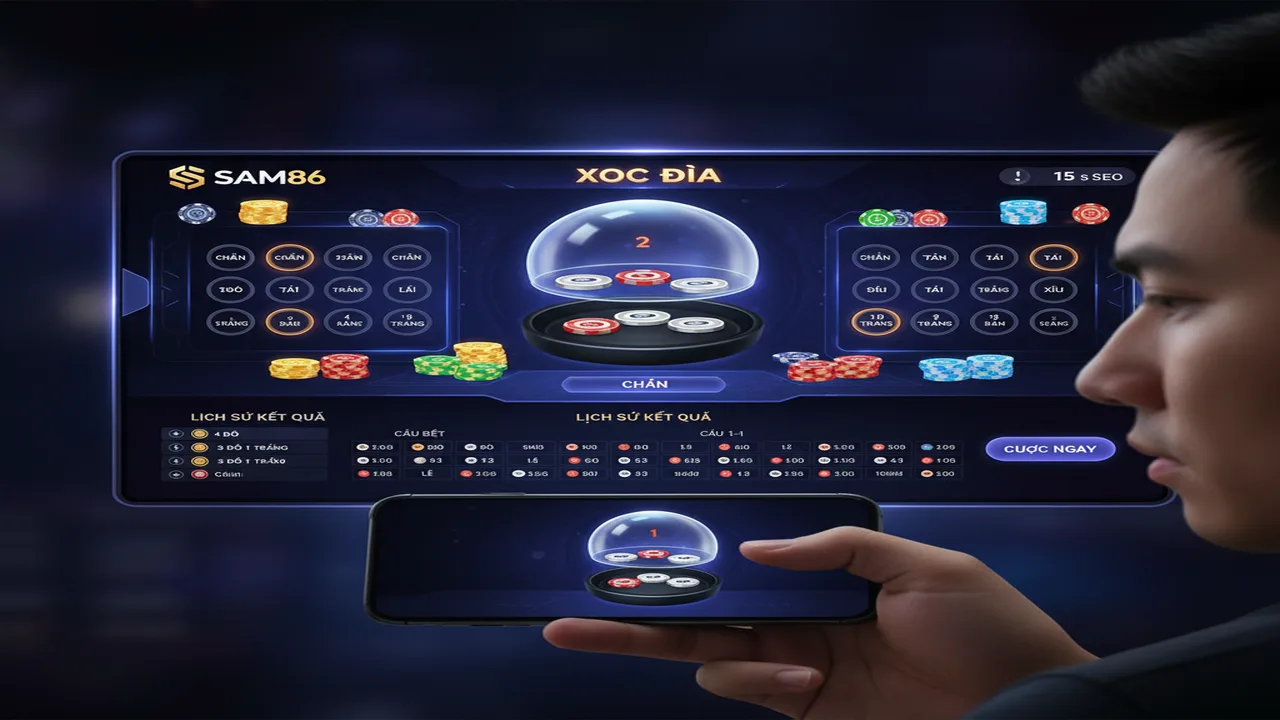 Cách chơi Xóc Đĩa Online luôn thắng nhà cái Sam86
