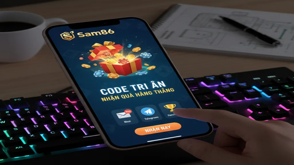 Cách nhận Code khuyến mãi tri ân hàng tháng Sam86