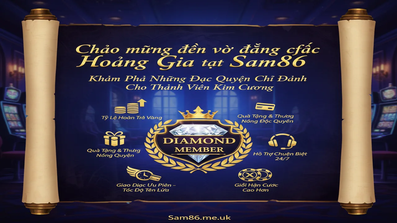 Đặc quyền thăng hạng thành viên Kim Cương Sam86