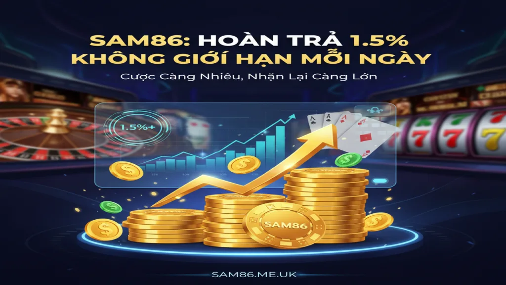 Hoàn trả 1.5% không giới hạn mỗi ngày tại đây Sam86