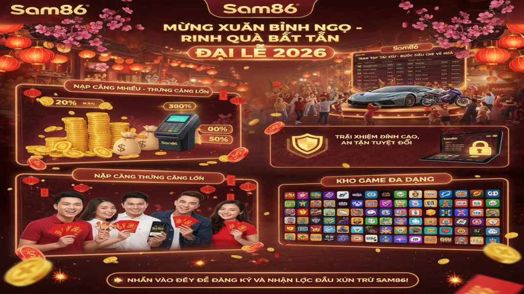 Ưu đãi mừng đại lễ và Tết Nguyên Đán 2026 Sam86