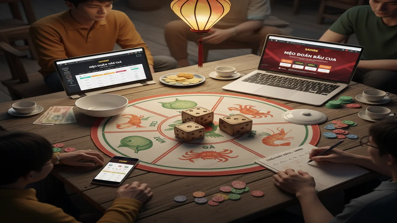 Mẹo đoán Bầu Cua qua các mặt xúc xắc cực hay Sam86