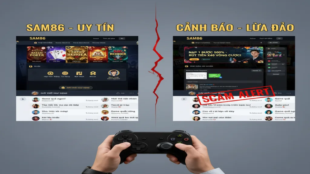 5 cách nhận biết cổng game bài lừa đảo Sam86