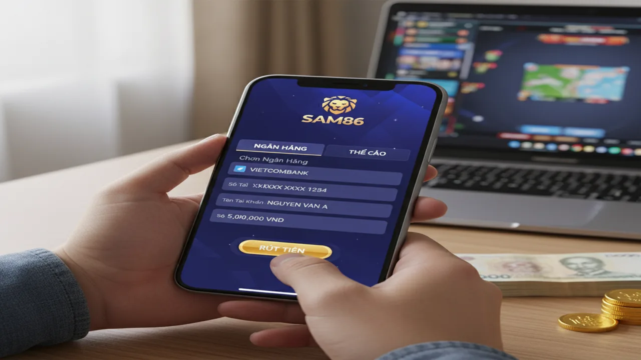 hướng dẫn về cách Rút tiền Sam86